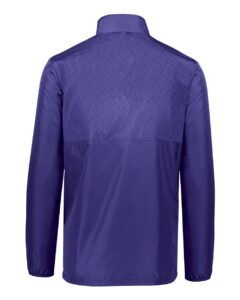 Holloway 229533 Men’s SeriesX Quarter-Zip Pullover – Purple (back)