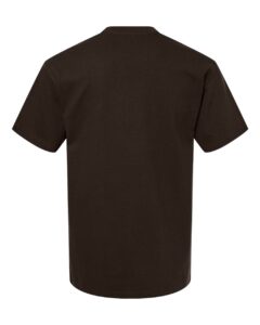 Gildan 75000 Unisex Hammer™ Maxweight T-Shirt – Dark Chocolate (back)