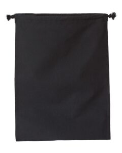 OAD OAD119R Double Cinch Recycled Canvas Shoe and Accessory Bag – Recycled Black