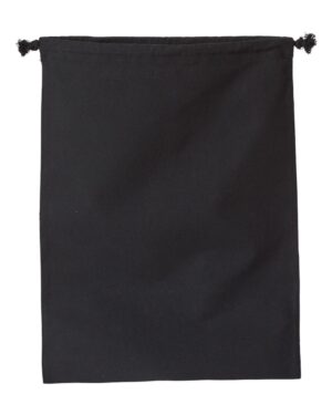 OAD OAD119R Double Cinch Recycled Canvas Shoe and Accessory Bag – Recycled Black