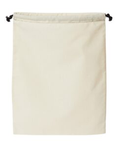 OAD OAD119R Double Cinch Recycled Canvas Shoe and Accessory Bag – Recycled Natural