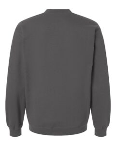 Gildan SF008 Unisex Softstyle® Midweight Quarter-Zip Sweatshirt – Charcoal (back)