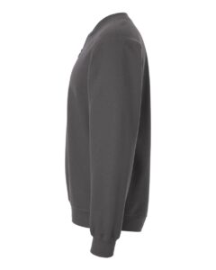Gildan SF008 Unisex Softstyle® Midweight Quarter-Zip Sweatshirt – Charcoal (side)