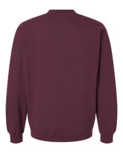 Gildan SF008 Unisex Softstyle® Midweight Quarter-Zip Sweatshirt – Maroon (back)
