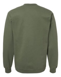 Gildan SF008 Unisex Softstyle® Midweight Quarter-Zip Sweatshirt – Military Green (back)