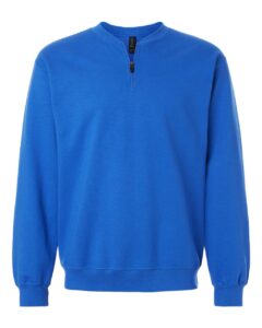 Gildan SF008 Unisex Softstyle® Midweight Quarter-Zip Sweatshirt – Royal