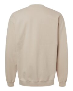 Gildan SF008 Unisex Softstyle® Midweight Quarter-Zip Sweatshirt – Sand (back)