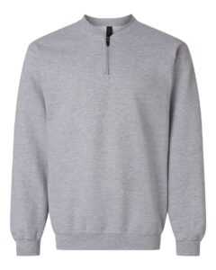 Gildan SF008 Unisex Softstyle® Midweight Quarter-Zip Sweatshirt – Sport Grey