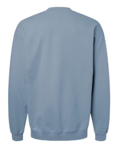 Gildan SF008 Unisex Softstyle® Midweight Quarter-Zip Sweatshirt – Stone Blue (back)