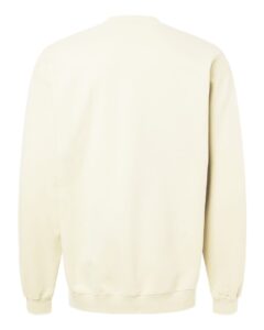 Gildan SF008 Unisex Softstyle® Midweight Quarter-Zip Sweatshirt – Off White (back)