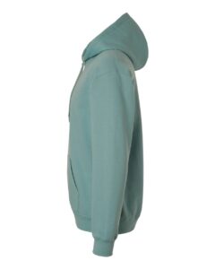 Gildan SF500 Unisex Softstyle® Midweight Hooded Sweatshirt – Aquatic (side)