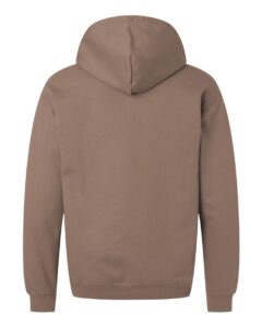 Gildan SF500 Unisex Softstyle® Midweight Hooded Sweatshirt – Brown Savana (back)