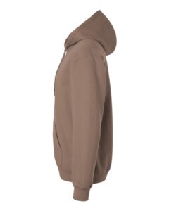 Gildan SF500 Unisex Softstyle® Midweight Hooded Sweatshirt – Brown Savana (side)