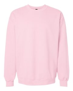 Gildan SF000 Unisex Softstyle® Midweight Crewneck Sweatshirt – Light Pink