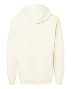 Gildan SF600 Unisex Softstyle® Midweight Full-Zip Hooded Sweatshirt – Off White (back)