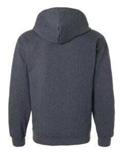 Gildan SF600 Unisex Softstyle® Midweight Full-Zip Hooded Sweatshirt – Dark Heather (back)