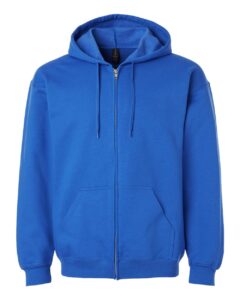 Gildan SF600 Unisex Softstyle® Midweight Full-Zip Hooded Sweatshirt – Royal