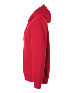 Gildan SF600 Unisex Softstyle® Midweight Full-Zip Hooded Sweatshirt – Red (side)
