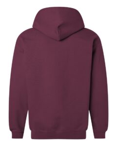 Gildan SF600 Unisex Softstyle® Midweight Full-Zip Hooded Sweatshirt – Maroon (back)