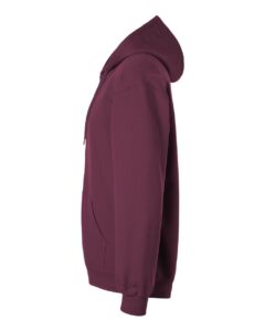 Gildan SF600 Unisex Softstyle® Midweight Full-Zip Hooded Sweatshirt – Maroon (side)