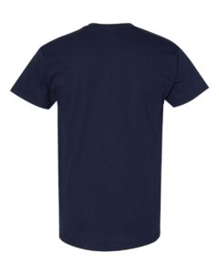 Heavy Cotton T-Shirt – Blue Dusk (back)