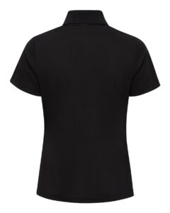 Paragon 554 Women’s Marco Performance Polo – Black (back)