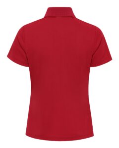 Paragon 554 Women’s Marco Performance Polo – Red (back)