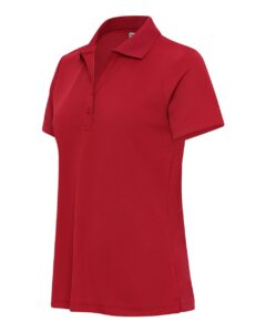 Paragon 554 Women’s Marco Performance Polo – Red (side)