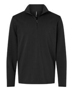 Independent Trading Co. EXP20PQ Men’s Perform Quarter-Zip Pullover – Black