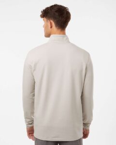 Independent Trading Co. EXP20PQ Men’s Perform Quarter-Zip Pullover – Smoke (on model back)