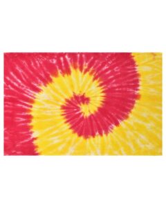 Colortone 7000 Beach Towel – Spiral Yellow/ Pink