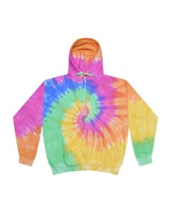 Colortone 8888 Unisex Tie-Dyed Full-Zip Hooded Sweatshirt – Eternity