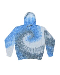 Colortone 8888 Unisex Tie-Dyed Full-Zip Hooded Sweatshirt – Santorini