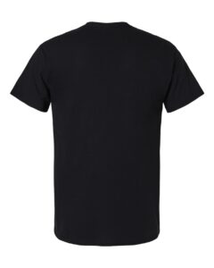 Gildan 3000 Unisex Light Cotton T-Shirt – Black (back)