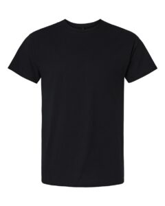 Gildan 3000 Unisex Light Cotton T-Shirt – Black