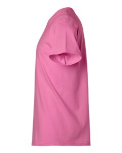 Gildan 3000 Unisex Light Cotton T-Shirt – Azalea (side)