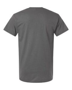 Gildan 3000 Unisex Light Cotton T-Shirt – Charcoal (back)