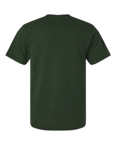 Gildan 3000 Unisex Light Cotton T-Shirt – Forest Green (back)