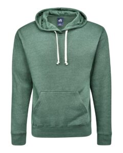 J. America 8871 Men’s Triblend Fleece Hooded Sweatshirt – Balsam Triblend
