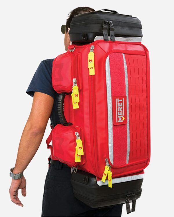 MERET OMNI™ PRO X Red Convertible Backpack Bag