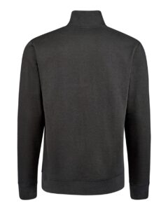 J. America 8722 Unisex BTB Fleece Quarter-Zip Sweatshirt – Black (back)