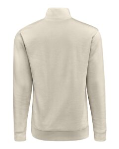 J. America 8722 Unisex BTB Fleece Quarter-Zip Sweatshirt – Oyster (back)