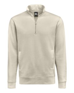 J. America 8722 Unisex BTB Fleece Quarter-Zip Sweatshirt – Oyster
