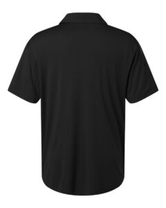 AllPro 41800 Men’s Pro-Lock Performance Polo – Black (back)