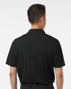 AllPro 41800 Men’s Pro-Lock Performance Polo – Black (on model back)