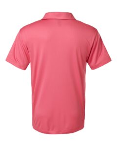 AllPro 41800 Men’s Pro-Lock Performance Polo – Bright Pink (back)