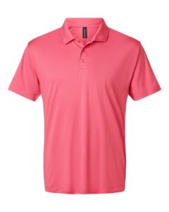 AllPro 41800 Men’s Pro-Lock Performance Polo – Bright Pink