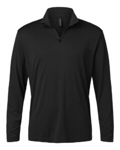 AllPro 41870 Men’s Pro-Lock Performance Quarter-Zip Pullover – Black