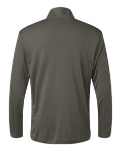 AllPro 41870 Men’s Pro-Lock Performance Quarter-Zip Pullover – Charcoal (back)