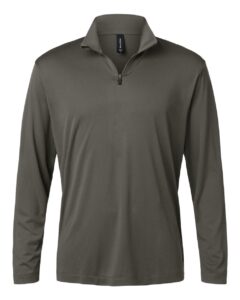 AllPro 41870 Men’s Pro-Lock Performance Quarter-Zip Pullover – Charcoal